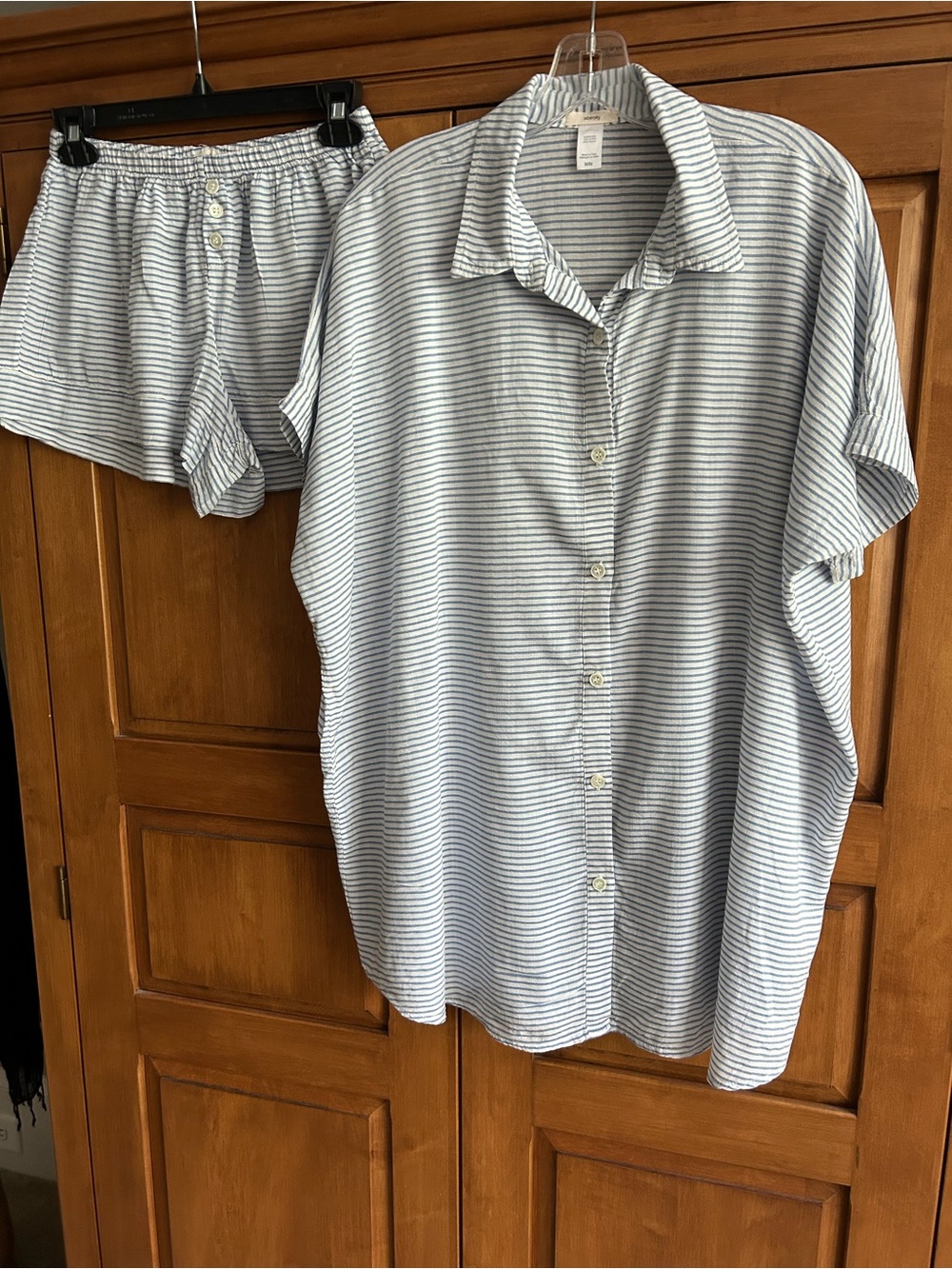 Eberjey Nautico Slouchy Short PJ Set Size M - Picture 4 of 8
